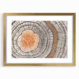Abstract wall art featuring vibrant strokes and lines in a gold-framed design, perfect for modern home decor and artistic statement pieces.