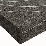 Close-up of a vibrant, abstract wall art canvas featuring bold strokes and lines in shades of blue, yellow, and gray, perfect for modern home decor. This design adds a contemporary touch to any living space, enhancing visual interest and style.