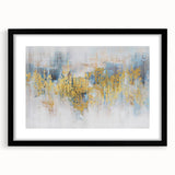 Abstract wall art featuring a black-framed design with colorful strokes and lines, creating a modern and vibrant aesthetic, perfect for contemporary home decor.