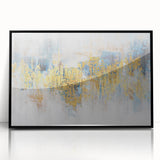 Framed wall art featuring an abstract design with bold strokes and lines in black and white, enhancing modern decor with a stylish and artistic touch. This piece adds a contemporary flair to any room.