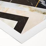 Abstract strokes and lines in vibrant colors create a modern wall art design on rolled canvas, perfect for contemporary home decor. Ideal for adding a pop of color.