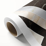 Abstract strokes and lines design wall art on rolled canvas, showcasing vibrant colors and intricate patterns, ideal for modern home decor or artistic spaces.