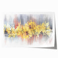 Abstract wall art print showcasing a vibrant composition of colorful strokes and lines, perfect for modern home decor. Ideal for adding a touch of creativity to any living space.