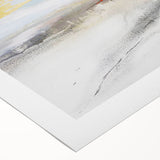 Abstract wall art design showcasing vibrant strokes and lines in blue, orange, and yellow hues, perfect for modern home decor. Ideal for adding a splash of color to any room, this rolled canvas artwork emphasizes contemporary artistic expression and style.