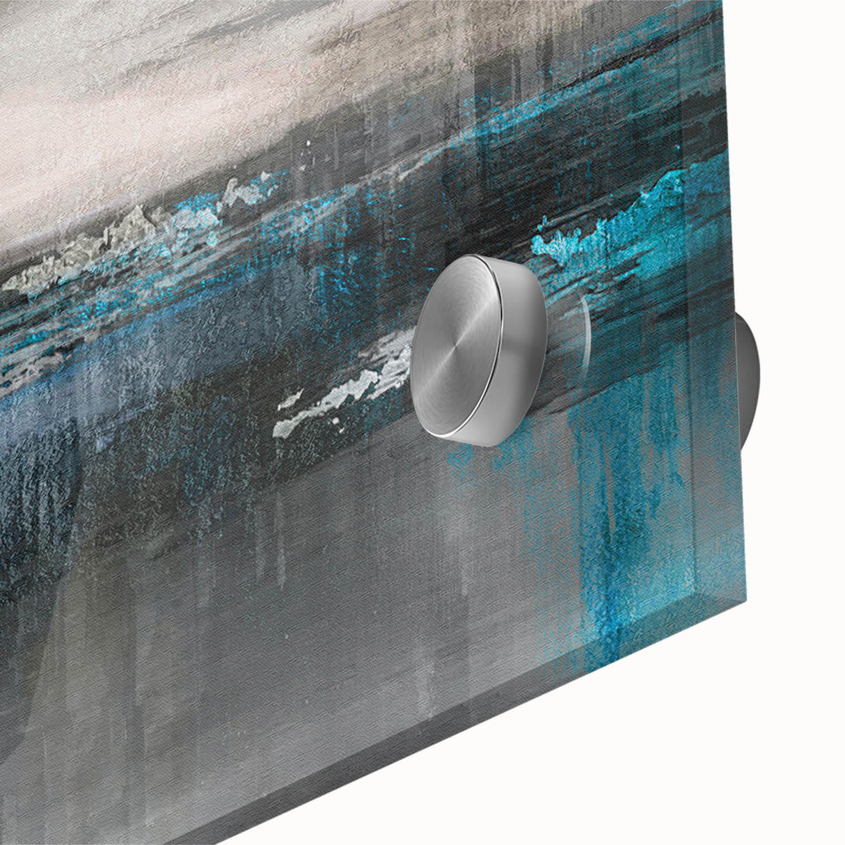 Abstract wall art featuring vibrant strokes and lines in shades of blue, yellow, and pink, showcasing a modern design perfect for contemporary decor.