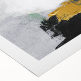 Abstract strokes and lines design on rolled canvas, showcasing vibrant colors and dynamic patterns, perfect for modern home decor. Ideal for art enthusiasts.