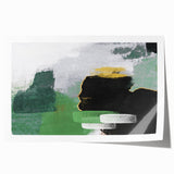 Abstract wall art print showcasing vibrant strokes and lines in shades of blue, gold, and coral, perfect for modern home decor and artistic expression.