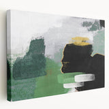 Abstract canvas wall art showcasing vibrant strokes and lines in shades of blue, orange, and yellow, designed to enhance modern interior decor with a contemporary flair. Perfect for adding a pop of color to living spaces.