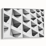 Framed canvas featuring a black and white abstract landscape, ideal for bedroom wall art.