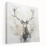 Vibrant stretched canvas wall art depicting a side view of a graceful antelope against a natural backdrop, perfect for enhancing home decor with a wildlife theme.