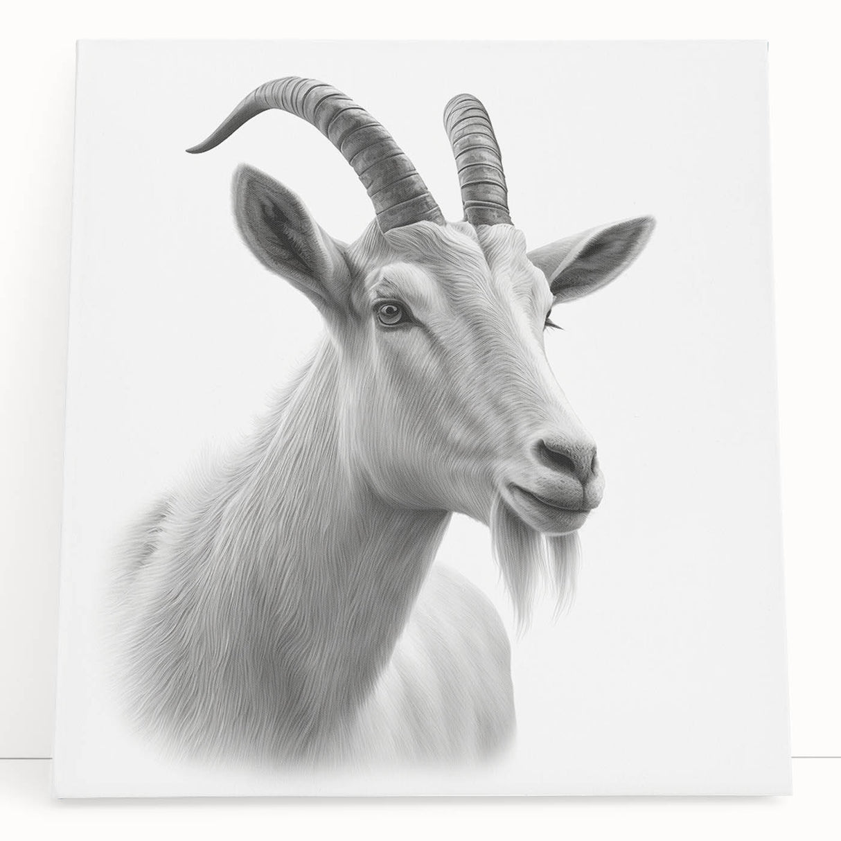 Stretched canvas wall art featuring a vibrant antelope design, showcasing intricate details and earthy colors, perfect for enhancing any wildlife-themed decor.