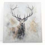 Antelope-themed wall art design on stretched canvas, showcasing vibrant colors and intricate details, ideal for wildlife enthusiasts and home decor.