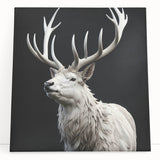 Stretched canvas wall art featuring a vibrant antelope design, showcasing intricate details and rich colors, perfect for adding a wild touch to home decor.