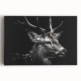 Stretched canvas artwork showcasing a beautifully detailed antelope design, featuring earthy tones and intricate patterns, perfect for wildlife-themed decor.