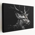 Stretched canvas wall art depicting a side view of an elegant antelope in a natural setting, showcasing rich colors and intricate details, perfect for wildlife lovers.