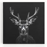 Stretched canvas wall art depicting a vibrant antelope in a wild landscape, featuring rich colors and intricate details, perfect for nature-inspired decor.