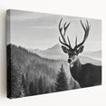 Stretched canvas wall art featuring a striking side view of a vibrant antelope design, showcasing intricate details and rich colors, perfect for wildlife enthusiasts.