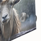 Close-up of a vibrant acrylic wall art piece depicting a majestic antelope in a wild landscape, showcasing intricate details and vivid colors, perfect for animal lovers and home decor enthusiasts.