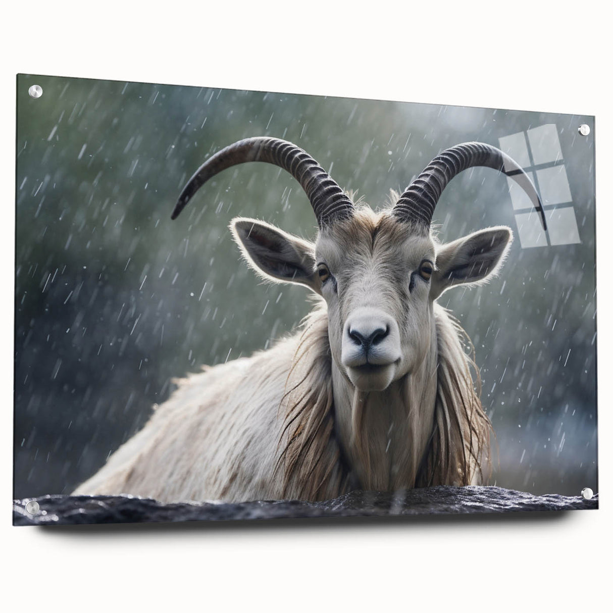 Acrylic wall art featuring a side view of a colorful antelope design, showcasing intricate details and vibrant colors, perfect for wildlife-themed decor.