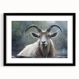 Antelope-themed wall art print showcasing a detailed illustration of African wildlife in a sleek black frame, ideal for nature enthusiasts and home decor.