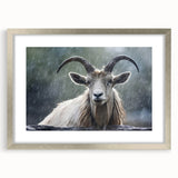 Framed wall art featuring a silver-matted design of an antelope, showcasing intricate details and vibrant colors, perfect for adding a touch of wildlife decor to any space.