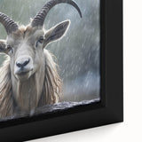 Close-up of a framed canvas wall art featuring a vibrant antelope design, showcasing intricate details and rich colors, perfect for wildlife enthusiasts and home decor.