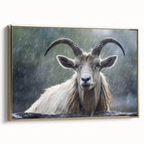 Framed wall art featuring a side view of a gold-accented antelope design, showcasing intricate details and vibrant colors, perfect for enhancing modern decor.