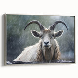 Framed canvas wall art featuring a silver side view of a majestic antelope, showcasing intricate design and vibrant colors, perfect for wildlife enthusiasts' decor.