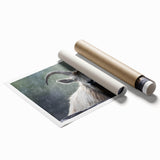 Vibrant rolled print of an antelope, showcasing detailed wildlife art with earthy tones, perfect for enhancing home decor and nature-inspired spaces.
