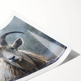 Antelope wall art print showcasing a vibrant, colorful design of African wildlife, rolled for easy shipping, featuring intricate details and bold patterns.