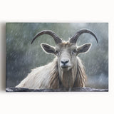 Front view of a stretched canvas wall art featuring an elegant antelope design, showcasing intricate details and warm colors, perfect for wildlife decor enthusiasts.