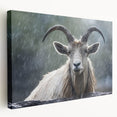 Stretched canvas wall art showcasing a side view of an antelope in a vibrant natural setting, perfect for wildlife enthusiasts and modern decor.