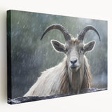 Stretched canvas wall art showcasing a side view of an antelope in a vibrant natural setting, perfect for wildlife enthusiasts and modern decor.