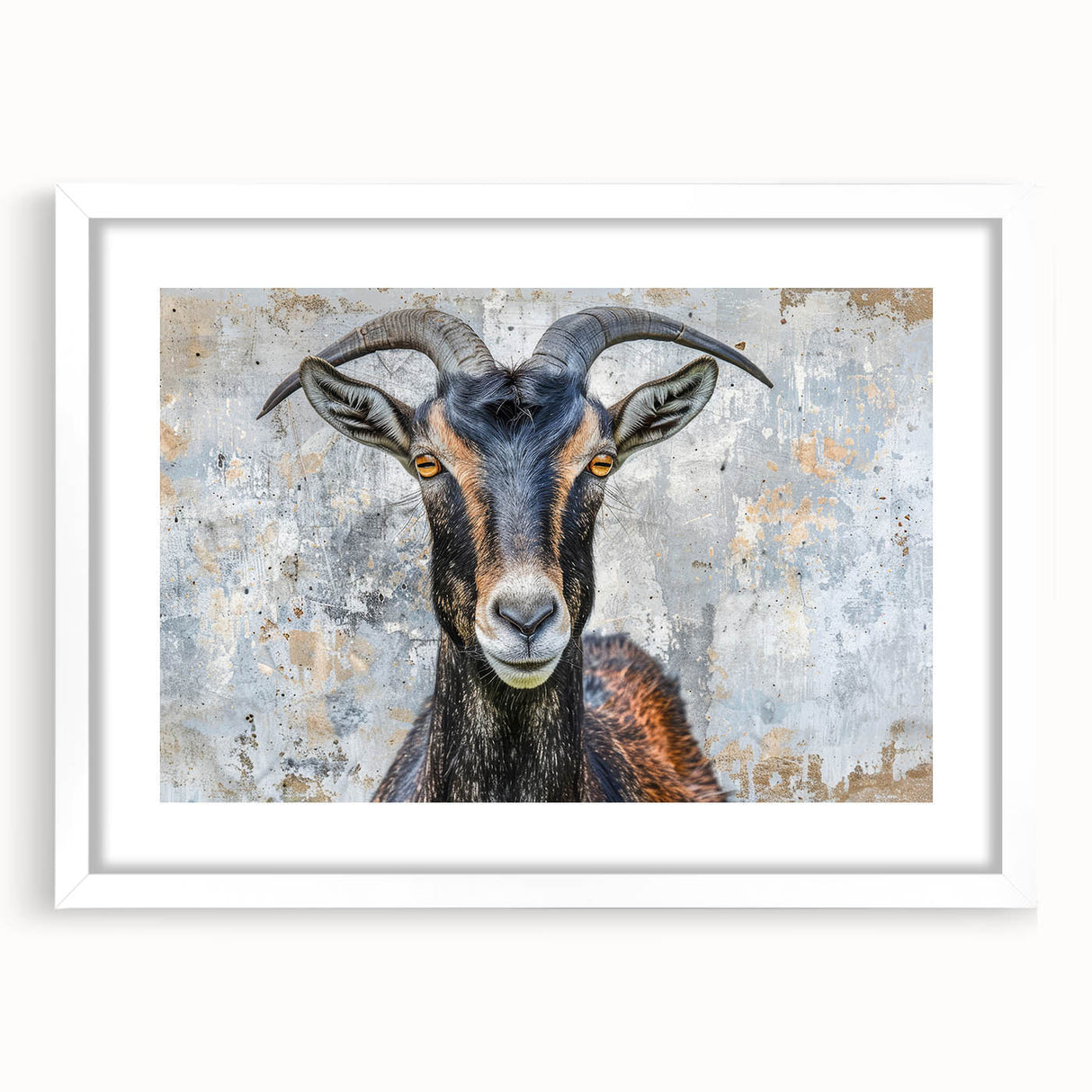 Framed wall art featuring a striking antelope design on a white background, ideal for enhancing modern decor with a touch of nature-inspired elegance. Perfect for animal lovers and wildlife enthusiasts seeking unique interior accents.