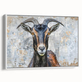 Framed canvas wall art showcasing a striking antelope design, featuring vibrant colors and intricate details, perfect for enhancing modern home decor.