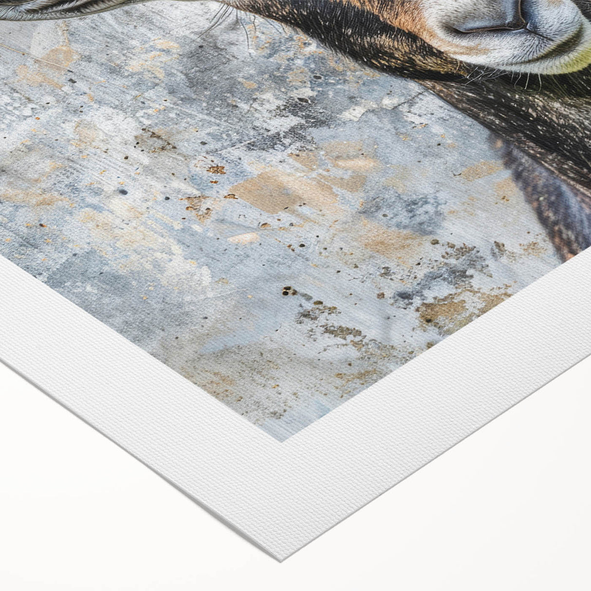 Vibrant rolled canvas showcasing an intricate antelope design from the African wildlife collection, ideal for home décor, featuring rich colors and detailed artwork.