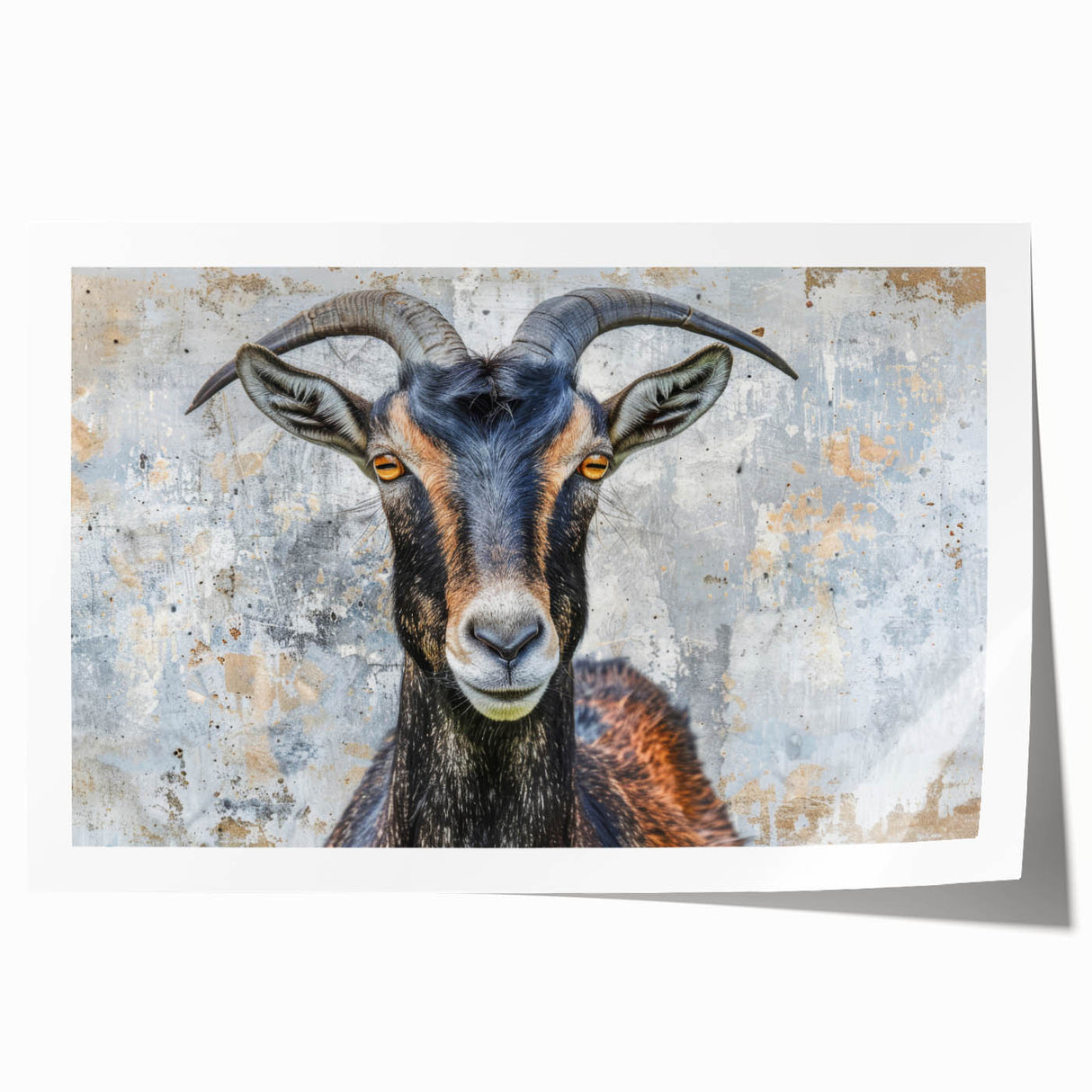 Antelope wall art print showcasing a vibrant African wildlife design with intricate details and earthy tones, rolled for easy display and shipping.
