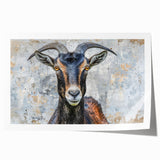Antelope wall art print showcasing a vibrant African wildlife design with intricate details and earthy tones, rolled for easy display and shipping.