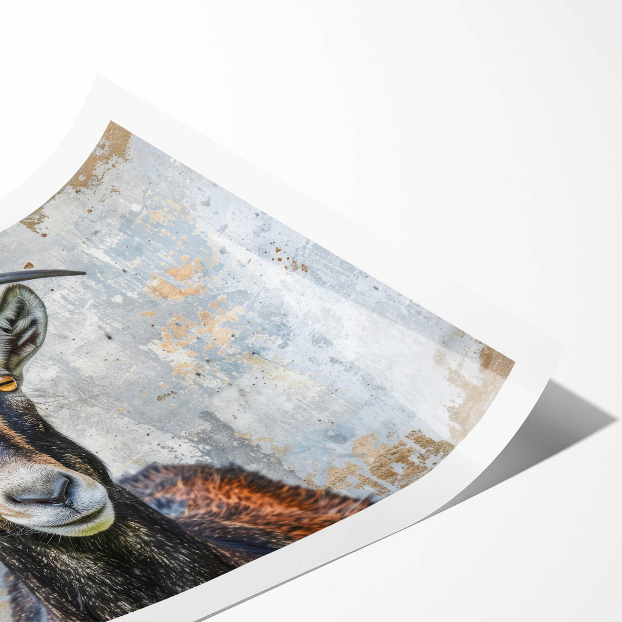 Antelope-themed wall art print showcasing vibrant colors and intricate wildlife designs, rolled and ready for display, perfect for nature enthusiasts and home decor.