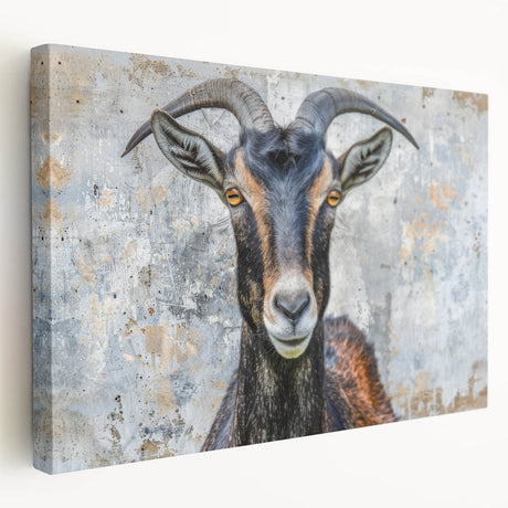 Stretched canvas wall art featuring a side view of an antelope in a vibrant natural setting, showcasing detailed textures and rich colors, ideal for wildlife decor.