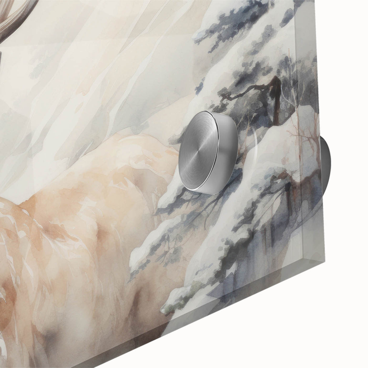 Close-up of a vibrant antelope design wall art piece, showcasing intricate details and colors, ideal for enhancing modern decor in living spaces.