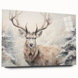 Acrylic wall art featuring a vibrant antelope design, showcasing intricate details and rich colors, perfect for enhancing modern home decor aesthetics.