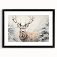 Framed wall art collection featuring a striking antelope design, set against a sleek black mat, ideal for enhancing modern home decor with wildlife themes.