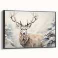 Framed wall art featuring a striking black-and-white antelope design, showcasing intricate details and textures, perfect for enhancing modern interior decor.
