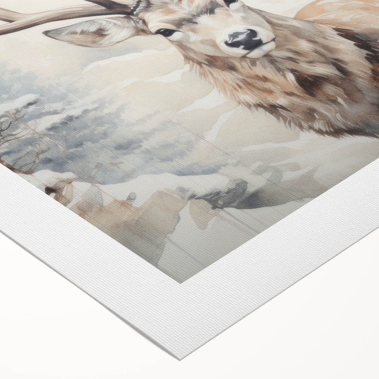 Rolled canvas featuring a vibrant antelope design from the Wild Life Collection, showcasing detailed textures and colors, perfect for adding a touch of nature to any space.