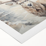 Rolled canvas featuring a vibrant antelope design from the Wild Life Collection, showcasing detailed textures and colors, perfect for adding a touch of nature to any space.