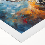 Rolled canvas showcasing a vibrant antelope design, reflecting African wildlife artistry in rich colors, perfect for home decor and nature-themed interiors.