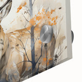 Close-up of a vibrant acrylic wall art piece featuring an antelope design, showcasing intricate details and colors, perfect for wildlife enthusiasts' decor.