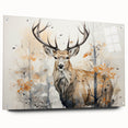 Acrylic wall art featuring a side view of a vibrant antelope design, showcasing intricate details and vivid colors, ideal for nature and wildlife enthusiasts.
