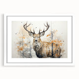 Antelope wall art framed print showcasing a vibrant wildlife design with a white mat, perfect for adding a touch of nature to home decor. Ideal for animal lovers and art enthusiasts.